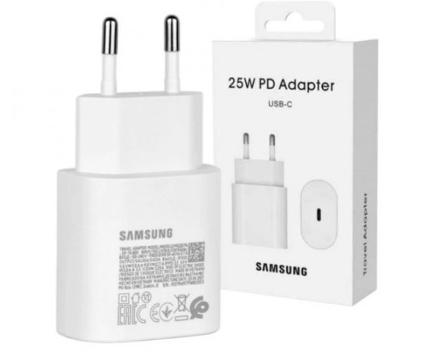 Samsung 25W nabíječka USB-C bez kabelu bílá, (EP-TA800NWEGEU)
